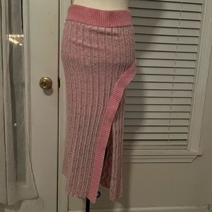 Loveshackfancy knitted Malibu pink skirt medium